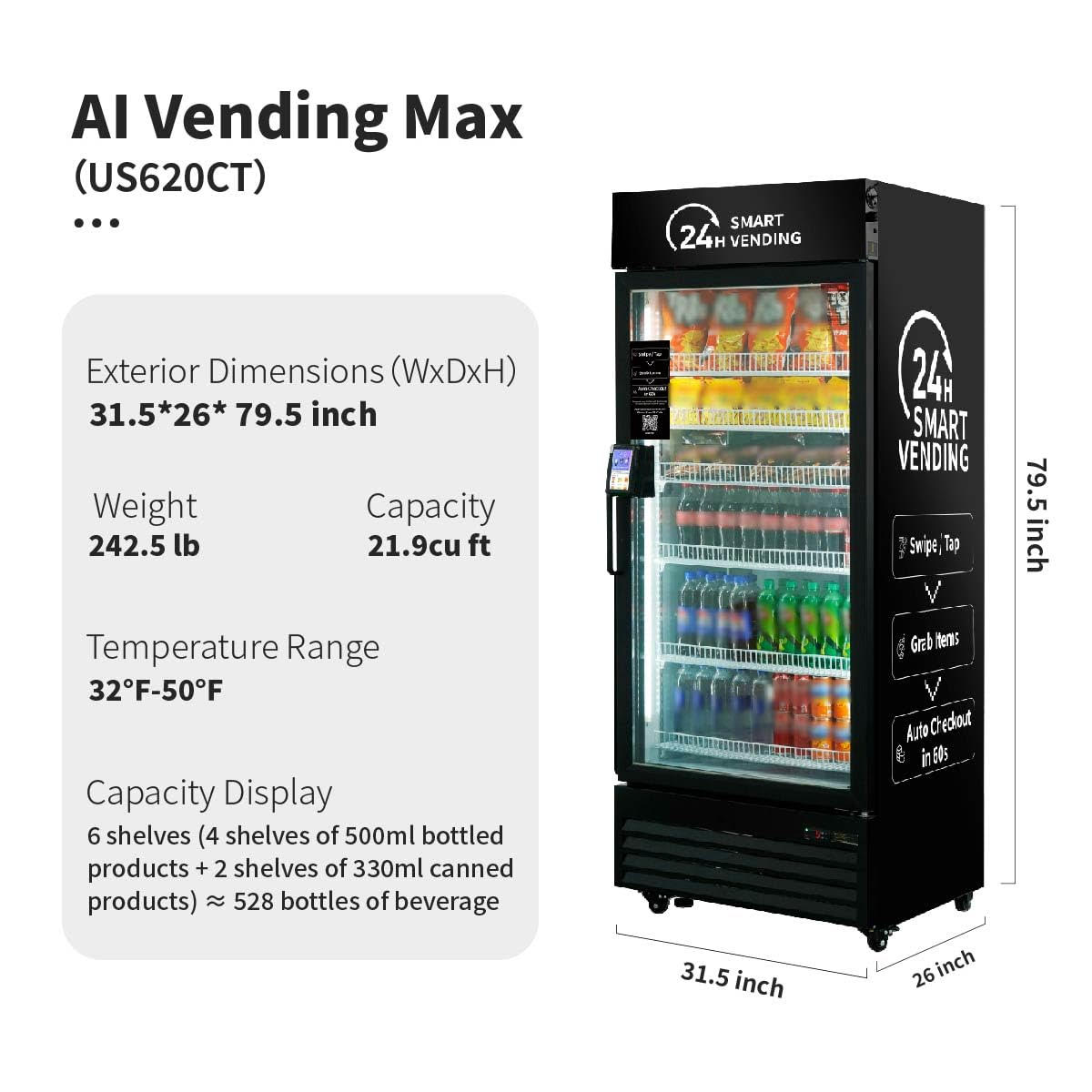 AI Vending Max machine for high-traffic areas