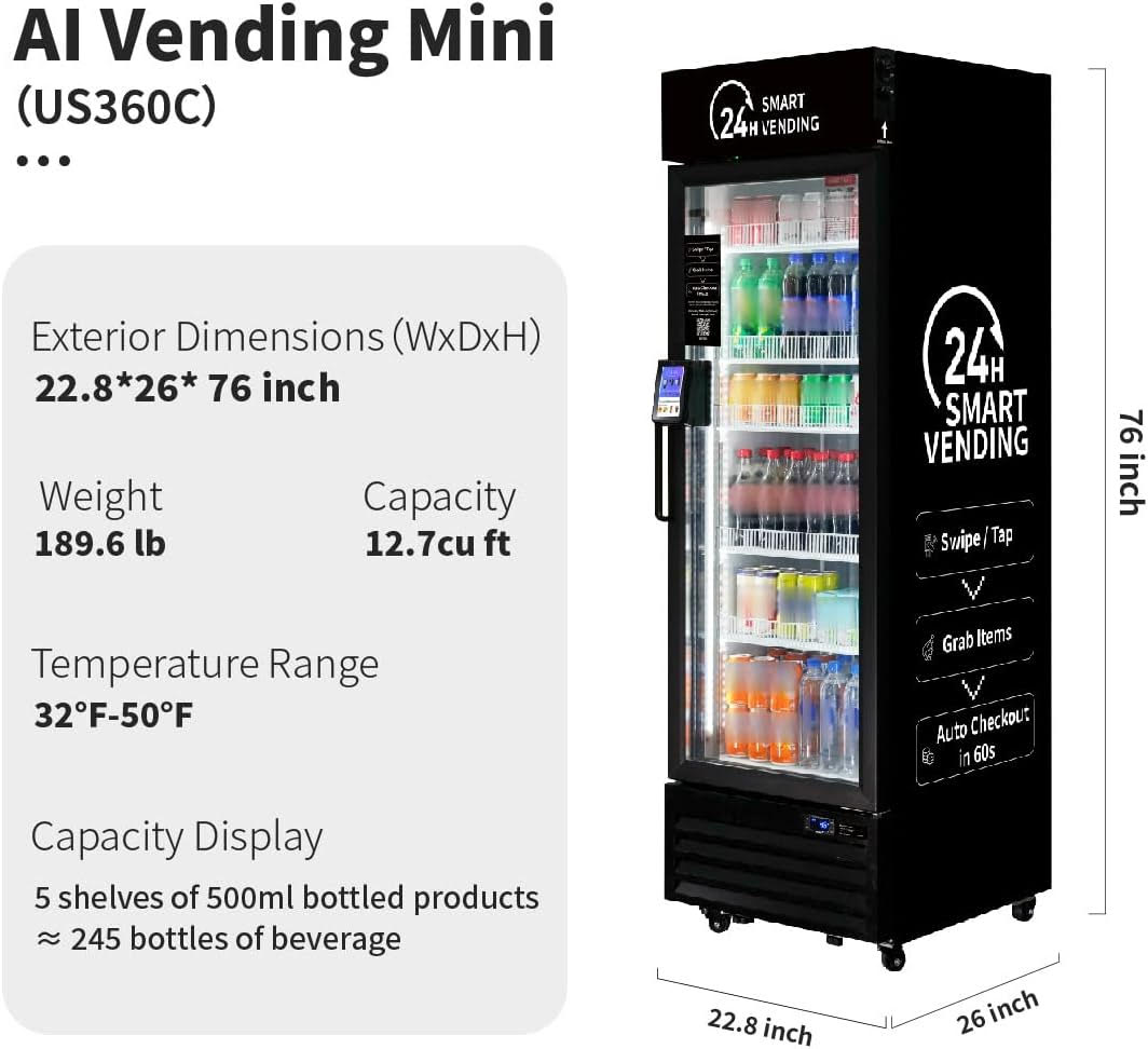 AI Vending Mini machine showcasing compact design