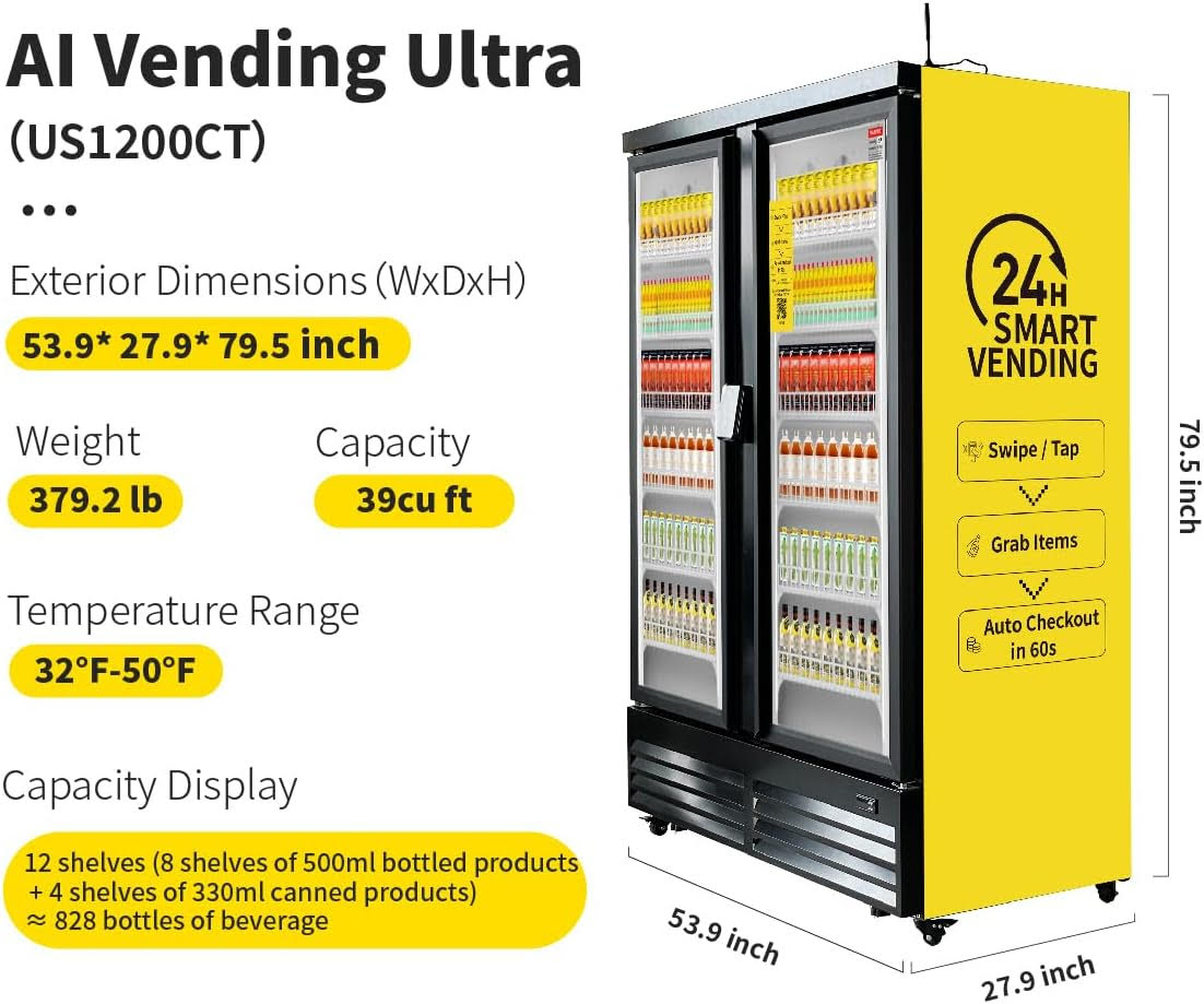 AI Vending Ultra machine with maximum capacity